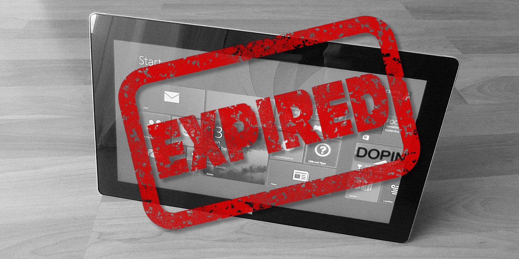 Expired Windows 8.1 tablet