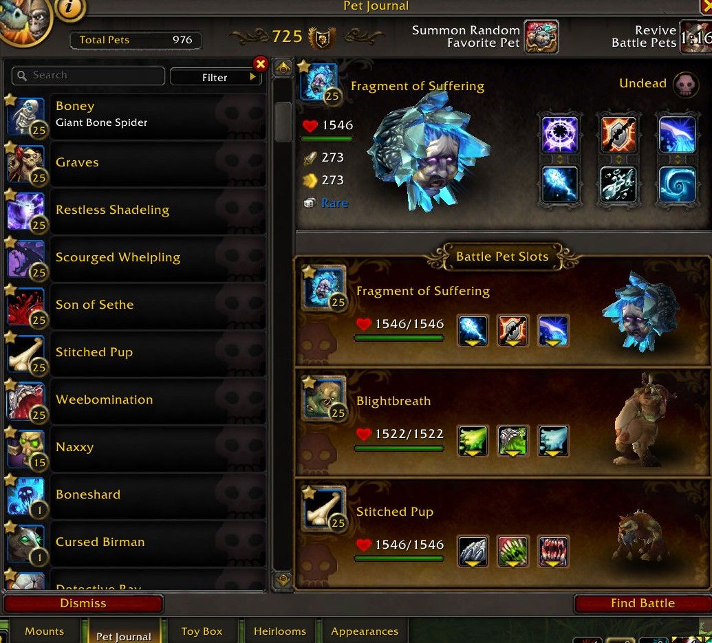 World of Warcraft Bakhushek przeciwko drużynie nieumarłych zwierzaków