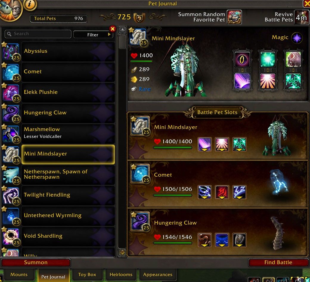 World of Warcraft Bakhushek przeciwko drużynie magicznych zwierzaków