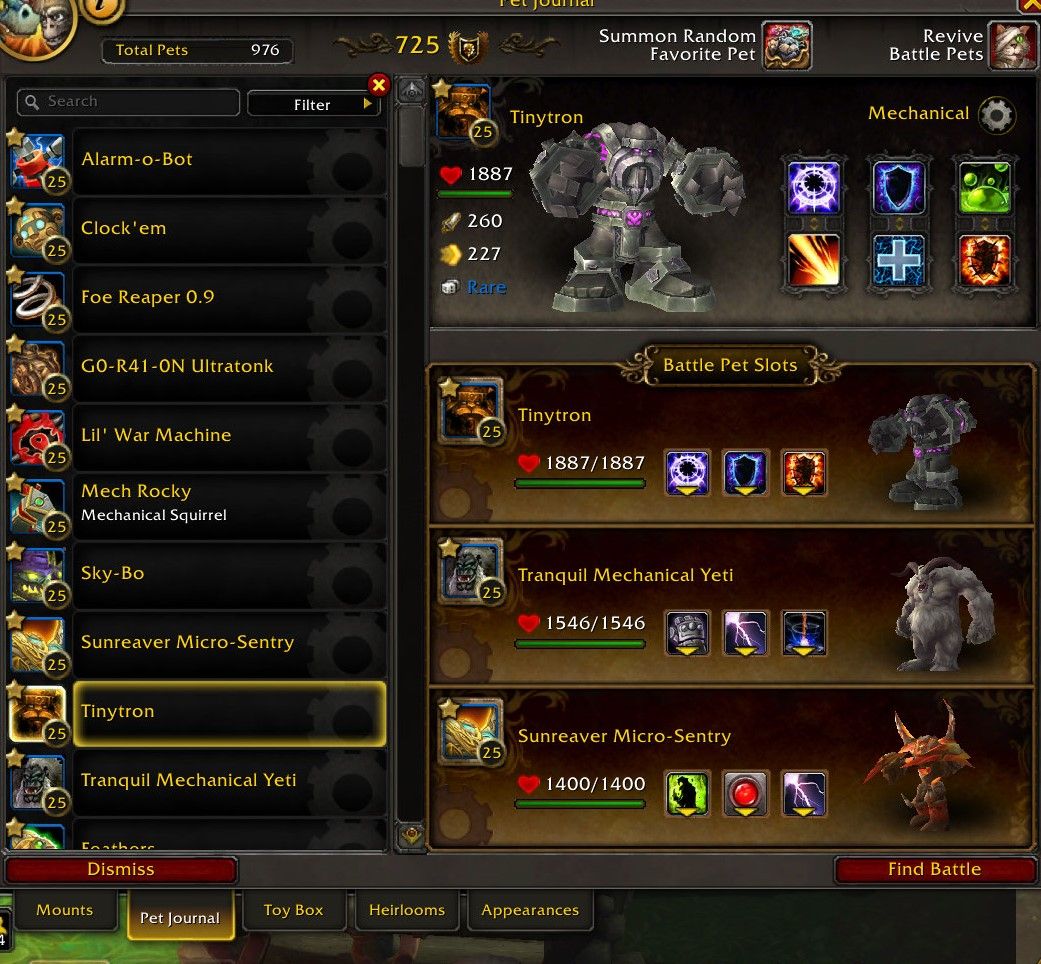 World of Warcraft Bakhushek przeciwko drużynie mechanicznego zwierzaka