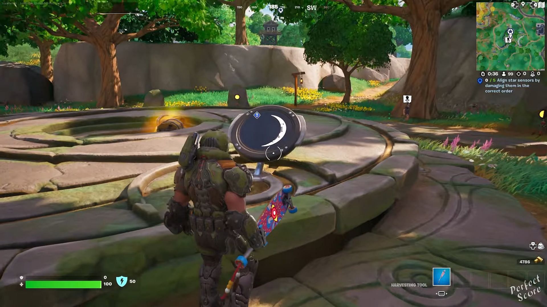 Jak ustawić czujniki gwiazd we właściwej kolejności — Fortnite