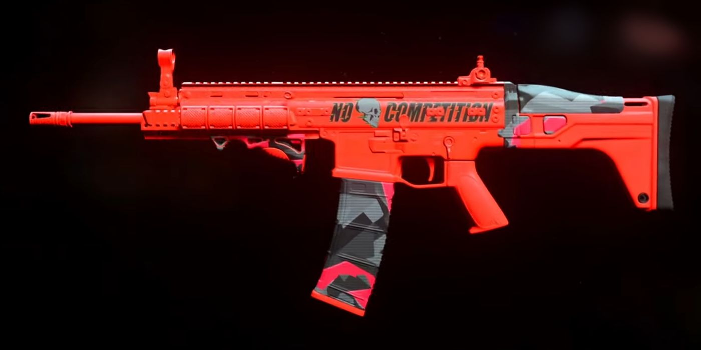 TAQ-56 Red Skin Weapon View in Warzone 2