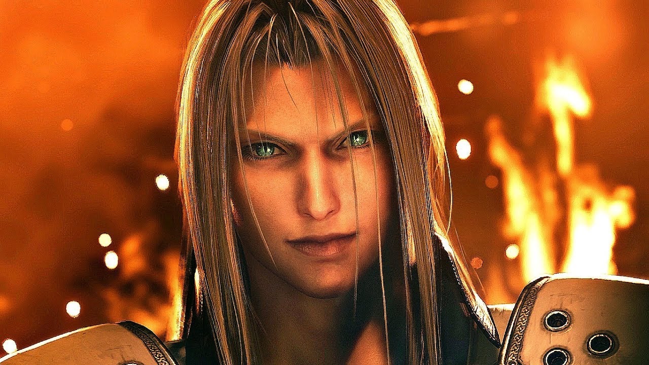 Zapaśnik przebrany za Sephiroth na największych zawodach zapaśniczych w Japonii, wychodzi do jednego skrzydlatego anioła
