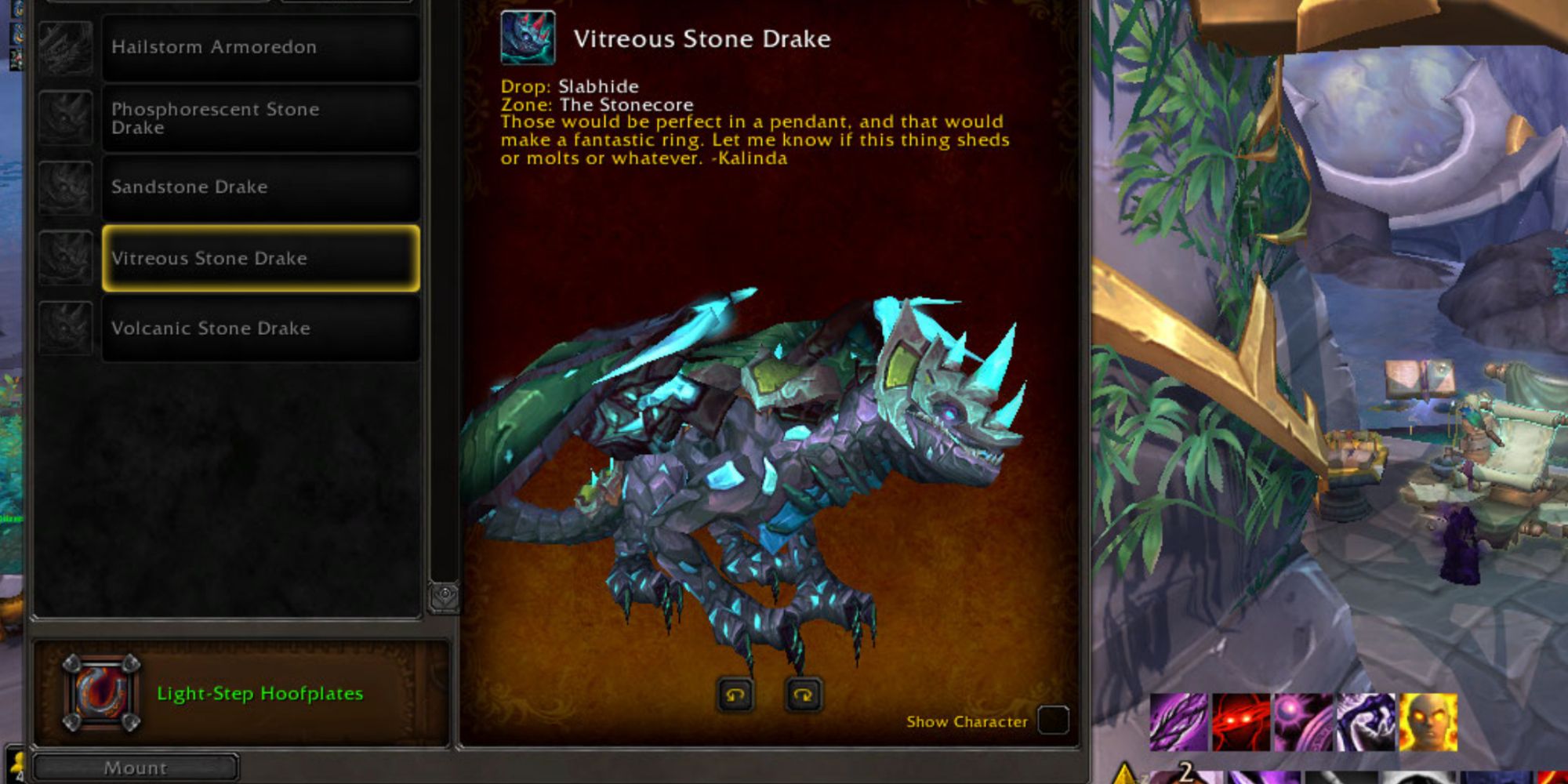 World of Warcraft niebiesko-zielony smok wykonany z błyszczących klejnotów