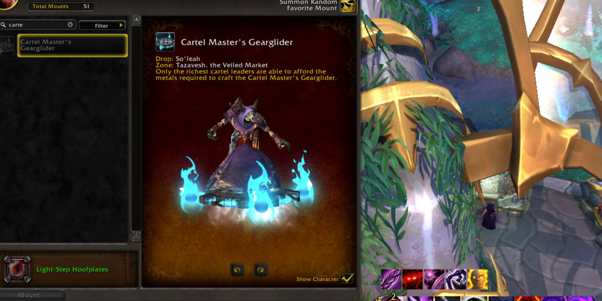 World of Warcraft latający dysk napędzany niebieskimi płomieniami