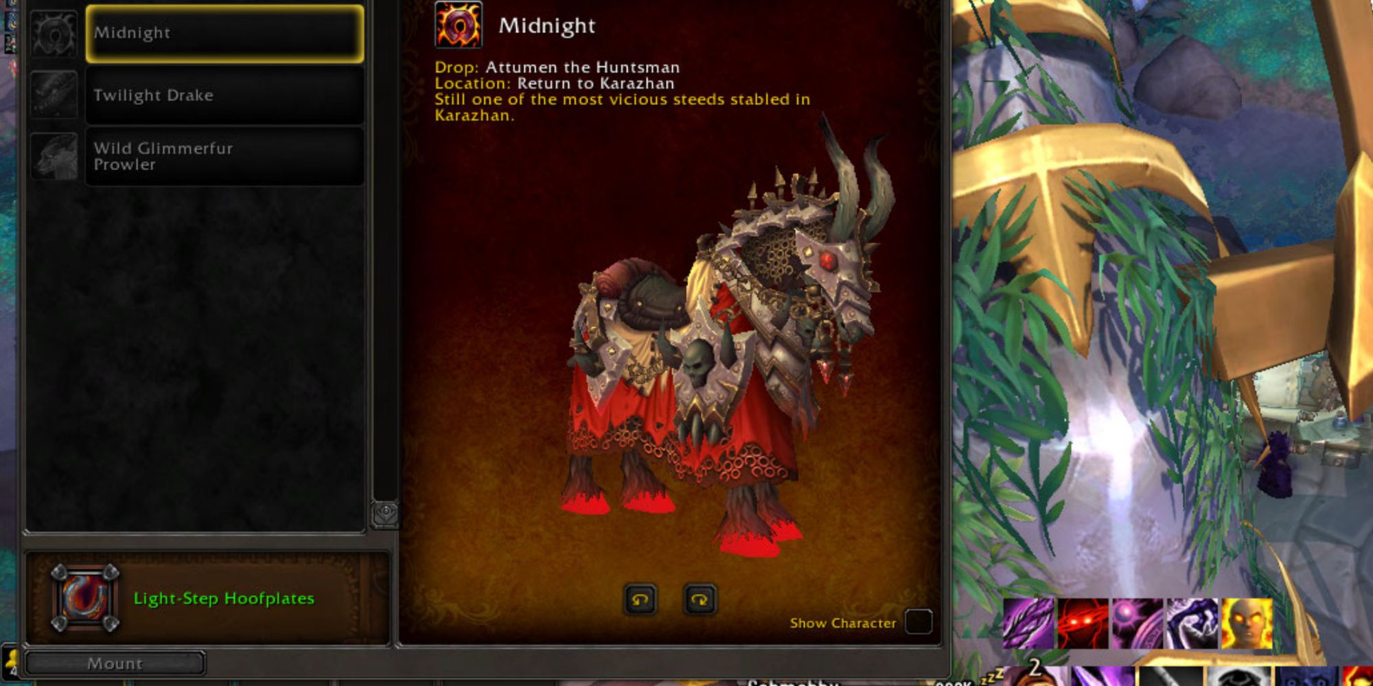 World of Warcraft piekielny koń bojowy ozdobiony czaszkami