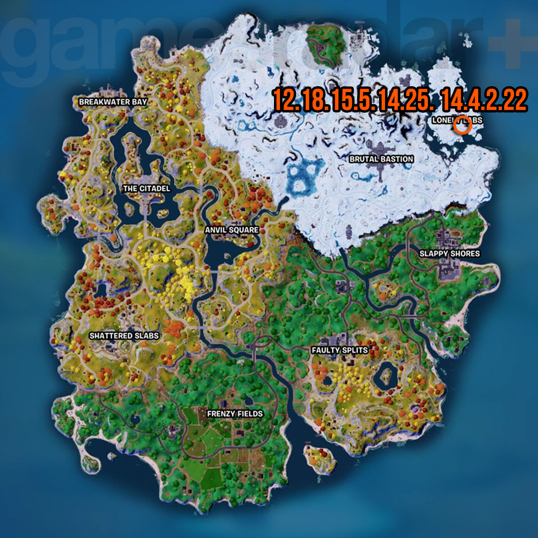 Fortnite Cipher Quests Zaszyfrowana mapa lokalizacji 3