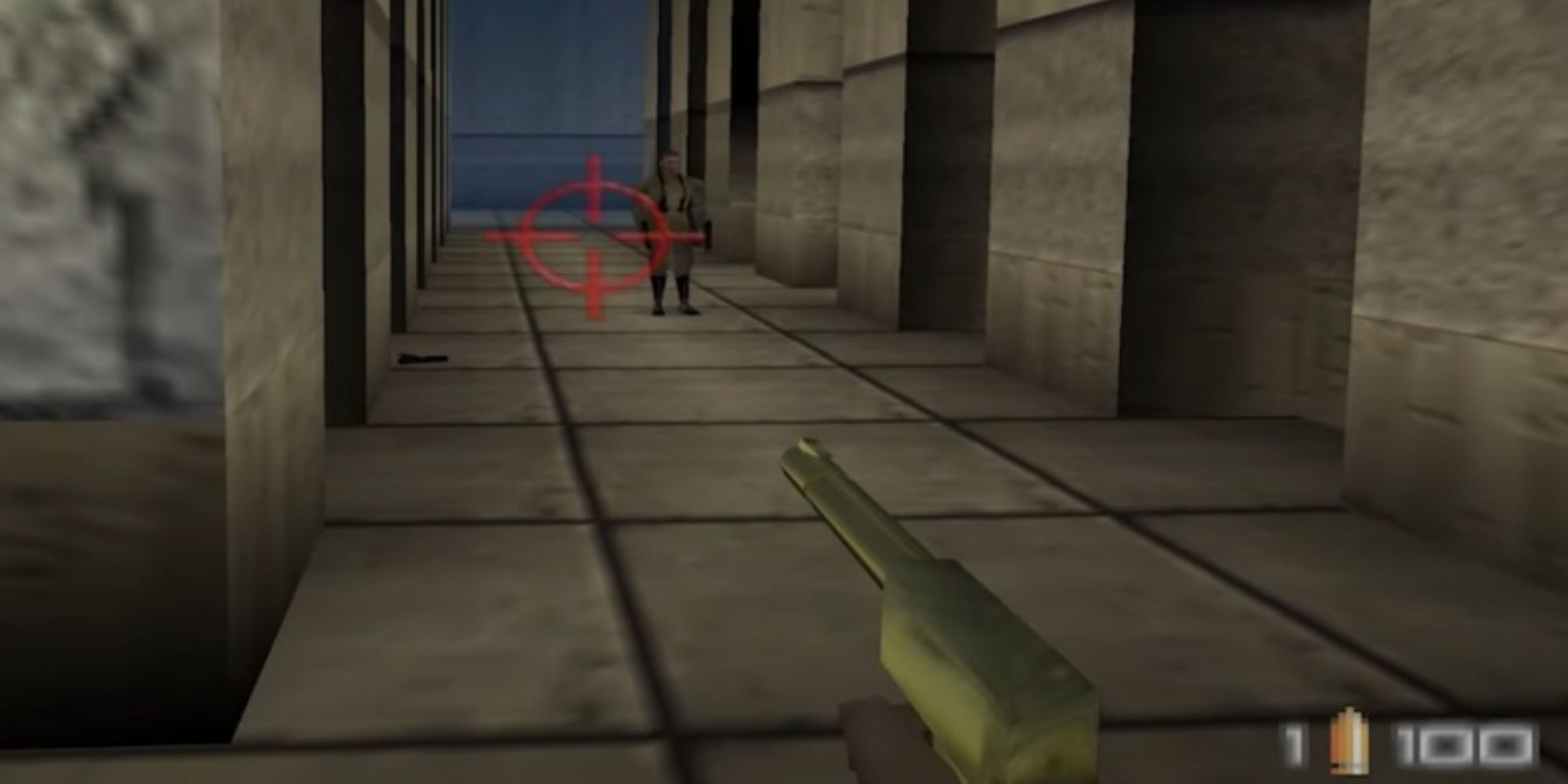 Zrzut ekranu Goldeneye z rzadką liczbą klatek na sekundę w grze Nintendo