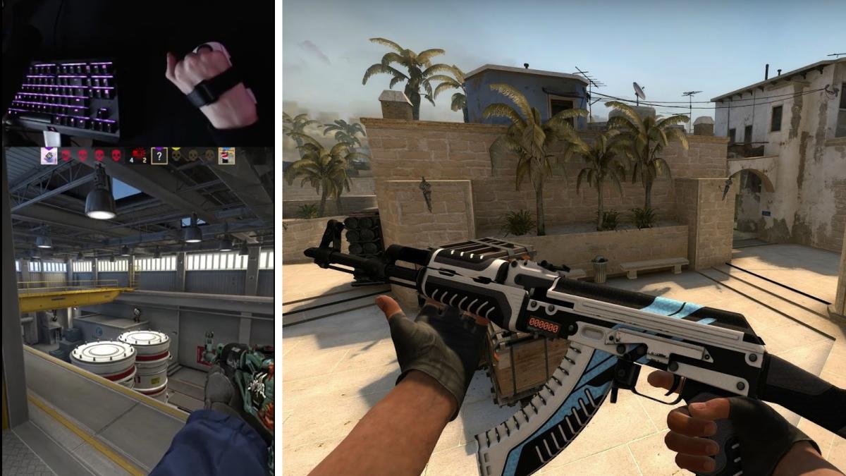 Człowiek bez palców pokonuje 4 przeciwników w Counter-Strike 1 na 4