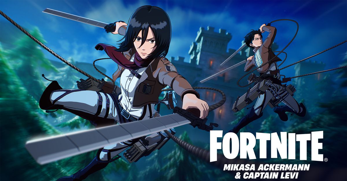 Attack on Titan przybywa do Fortnite, przynosząc sprzęt Eren Jaeger i ODM