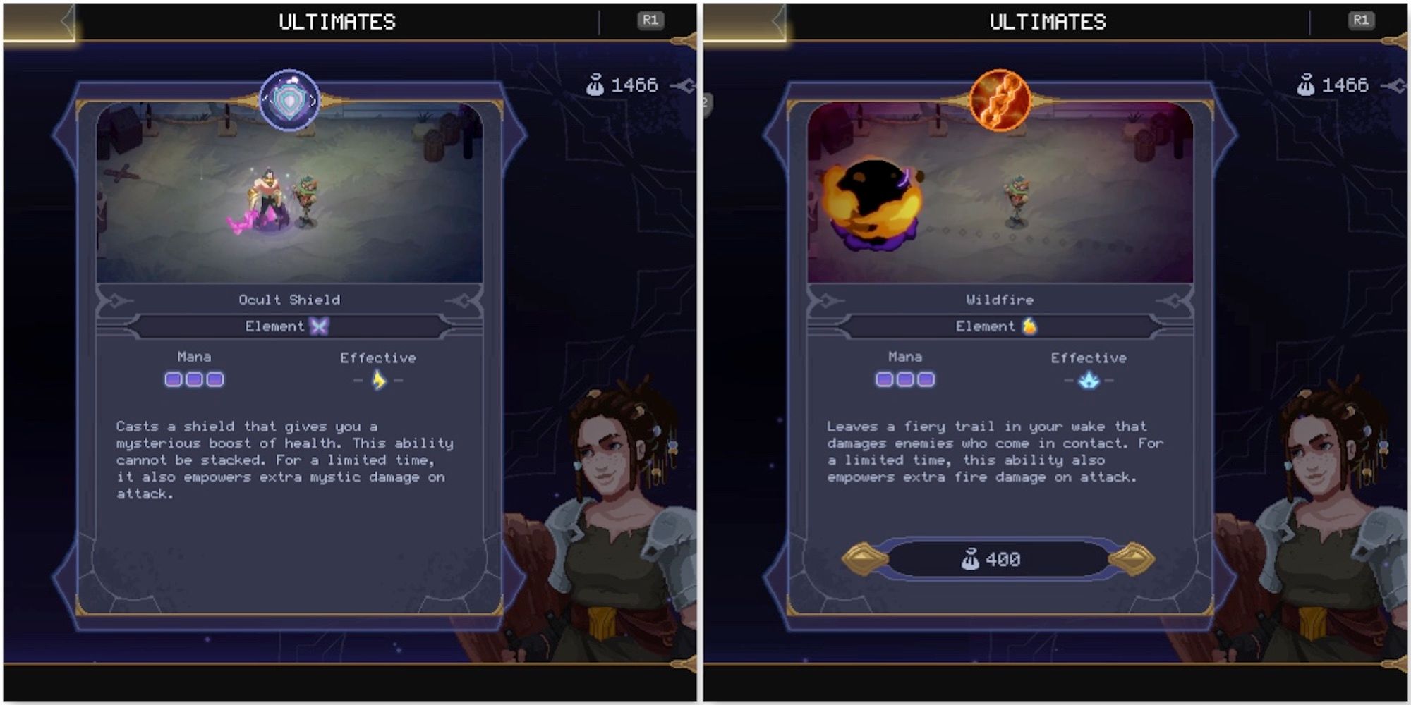 Ocult Shield and Wildfire Spells in The Mageseeker A League Of Legends Story
