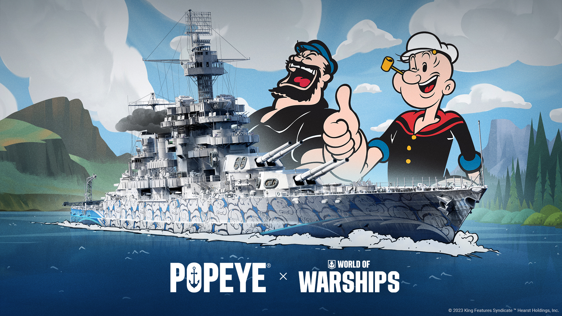 Znawca figurki » World of Warships ogłasza współpracę Popeye the Sailor Man w ramach wsparcia Światowego Miesiąca Oceanów