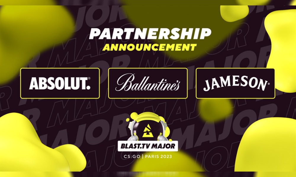 Absolut Vodka, Ballantine's Scotch Whisky i Jameson Irish Whiskey dołączają do grona BLAST z okazji 10. rocznicy Counter-Strike Major – Wiadomości z europejskiego przemysłu gier