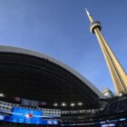 Summery temperatures allowed the Rogers Centre to open the dome at the ballpark on Friday for the Blue Jays 6-3 win over the Tampa Bay Rays.