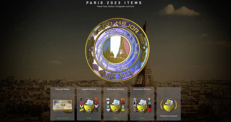 Naklejki CS:GO BLAST Paris Major 2023 w końcu nadchodzą z nową aktualizacją