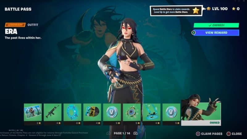 Fortnite Rozdział 4 Sezon 3 Przepustka bojowa