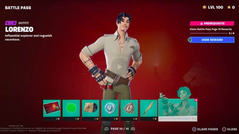 Fortnite Rozdział 4 Sezon 3 Przepustka bojowa