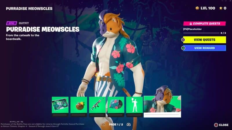 Fortnite Rozdział 4 Sezon 3 Przepustka bojowa