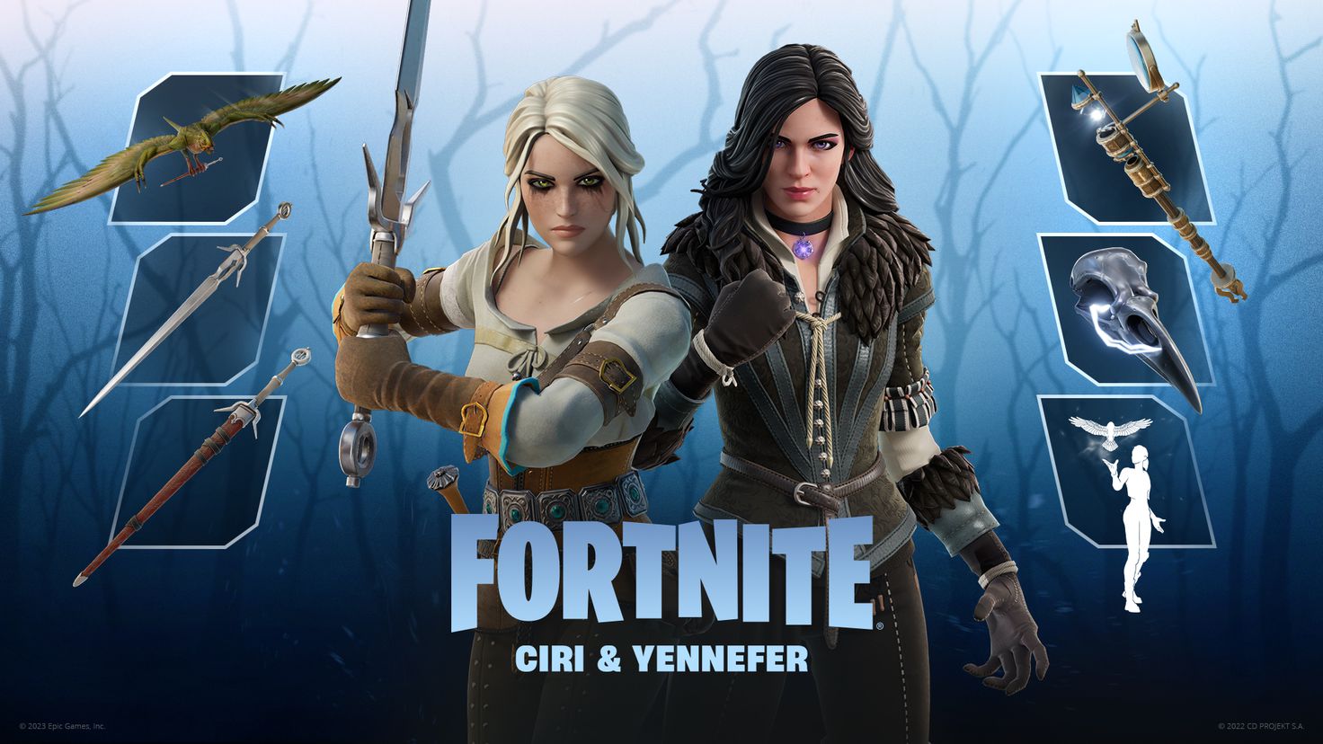 To oficjalne: Ciri i Yennefer z Wiedźmina przybywają do Fortnite jako nowe stroje