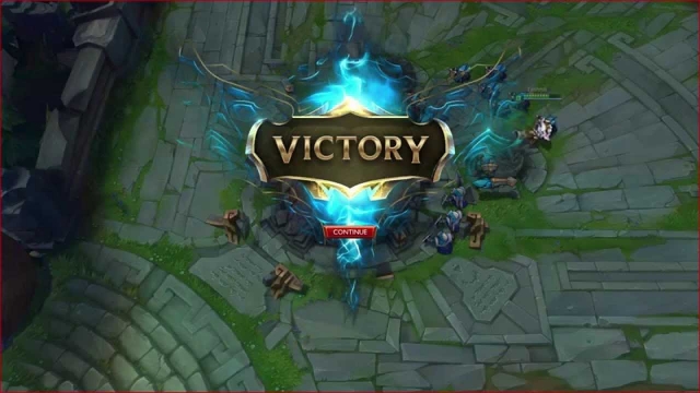 Ekran zwycięstwa League of Legends Summoners Rift