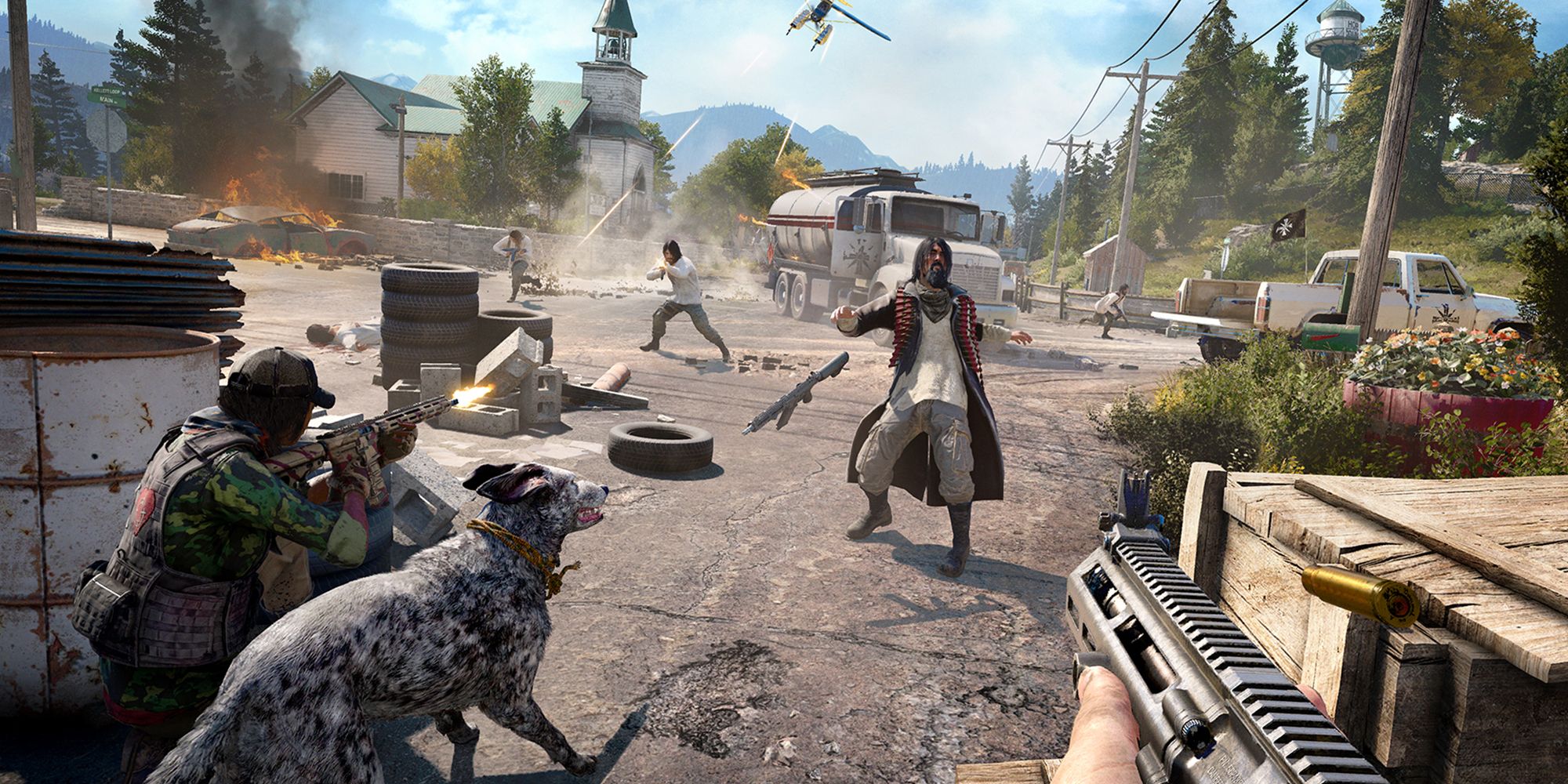 Walka z kultystami najemnymi spluwami w Far Cry 5