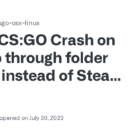 CS:GO Awaria podczas uruchamiania poprzez uruchomienie folderu zamiast Steam (Mac) · Problem nr 3225 · ValveSoftware/csgo-osx-linux · GitHub 