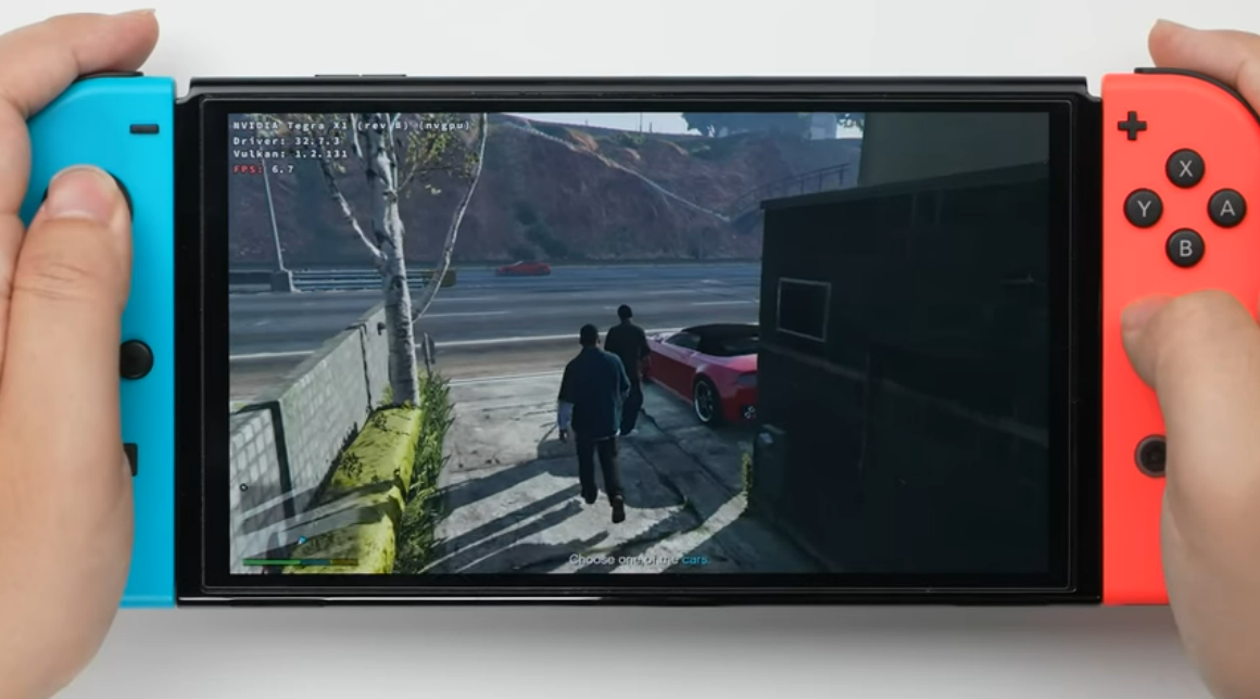 Nintendo Switch wreszcie udaje się uruchomić GTA V, tylko nieoficjalnie