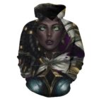 Senna League Of Legends: Bluza z kapturem 3D z ilustracją Senny Bluza z kapturem Senna League Of Legends Senna z grafiką 3D