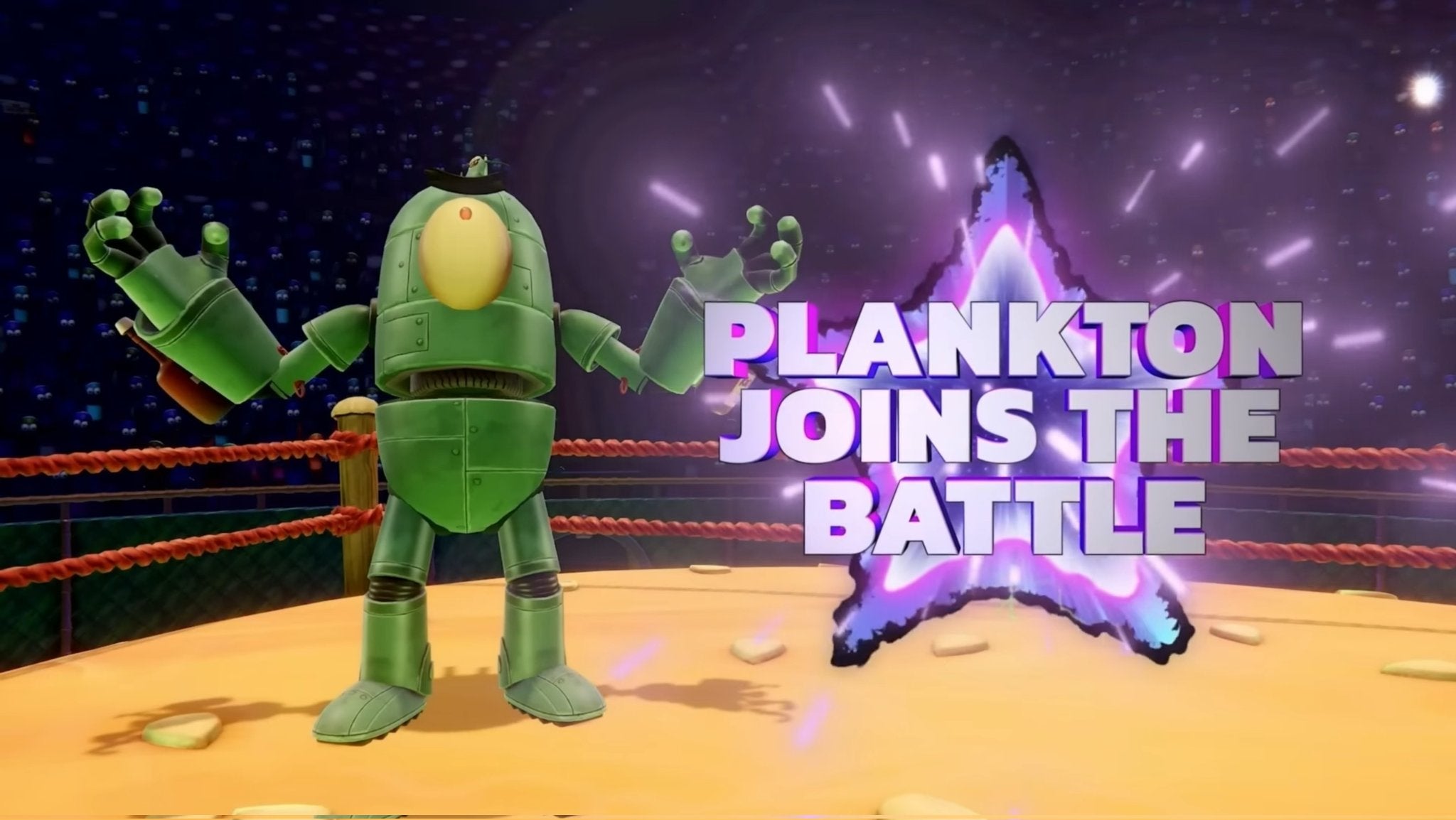 Plankton ujawniony jako następna postać Nick All-Stars Brawl 2 z pełnym opisem autorstwa Smash Pro