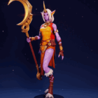 Pobierz i wydrukuj model 3D Soraki z gry League of Legends na platformie Cults Creo Gaming