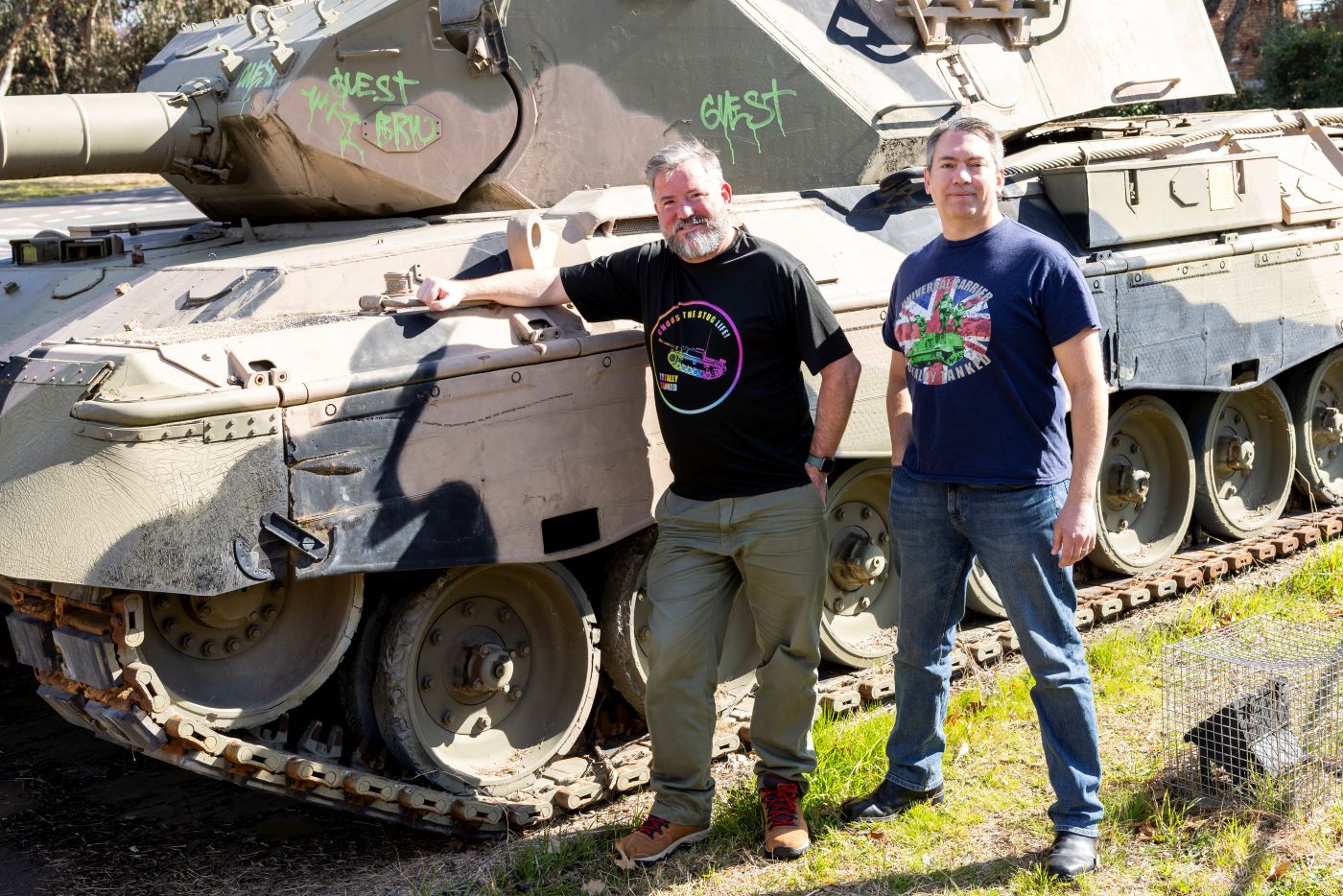 Canberra tank podcasters make tracks worldwide