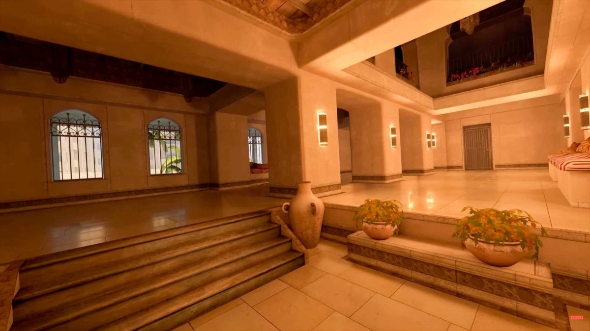 A-Halls in the Mirage map in CS2