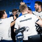 Bad News Eagles fist bumping each other after winning a map.