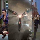 A collage of scenes from Valorant, Eve Online, and League of Legends