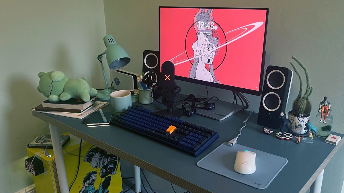 A photo of my desk.