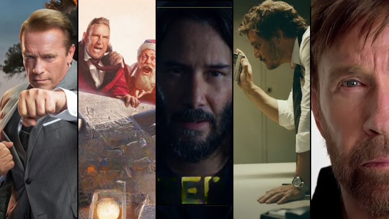 compilation of title image from game commercials that features celebrities.