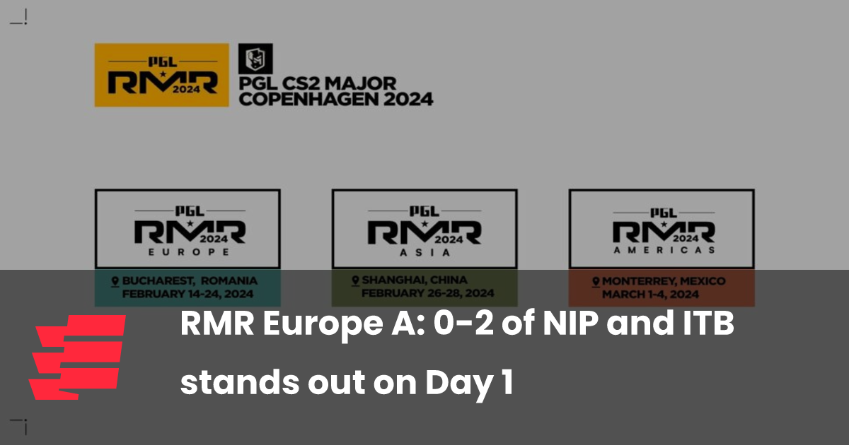 RMR Europe A: 0-2 of NIP and ITB stands out on Day 1