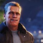 Arnold Schwarzenegger in a holiday advert for world of tanks