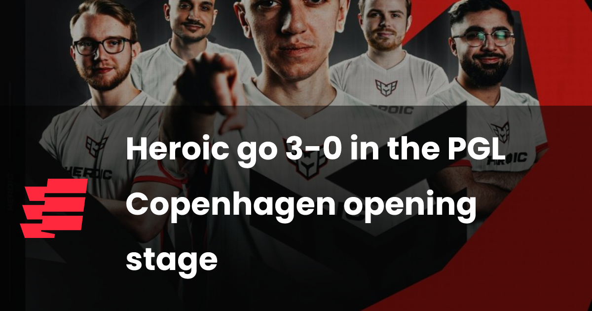 Heroic go 3-0 in the PGL Copenhagen opening stage