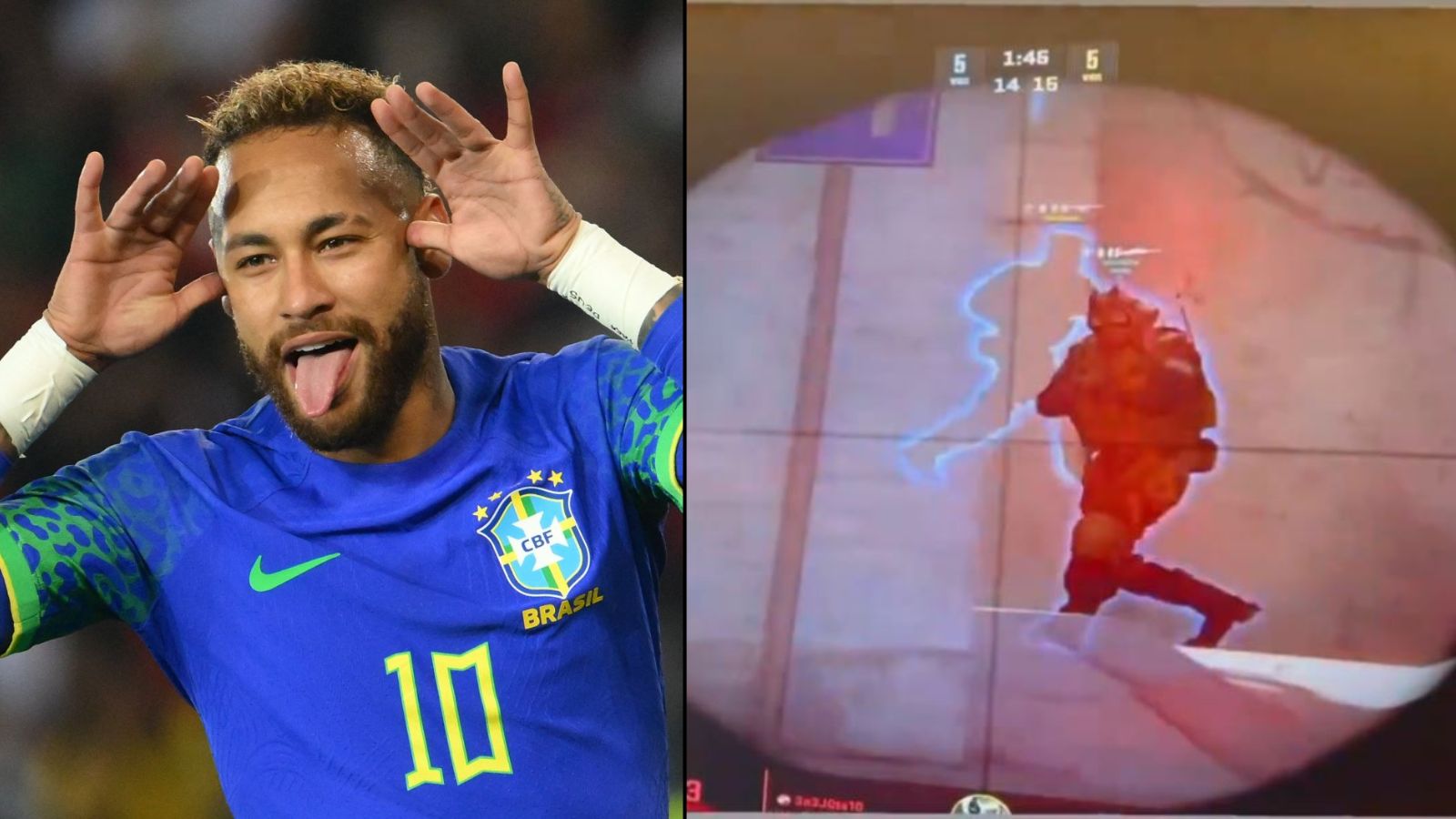 Neymar calls out CS2 developers after clearly missing an AWP shot