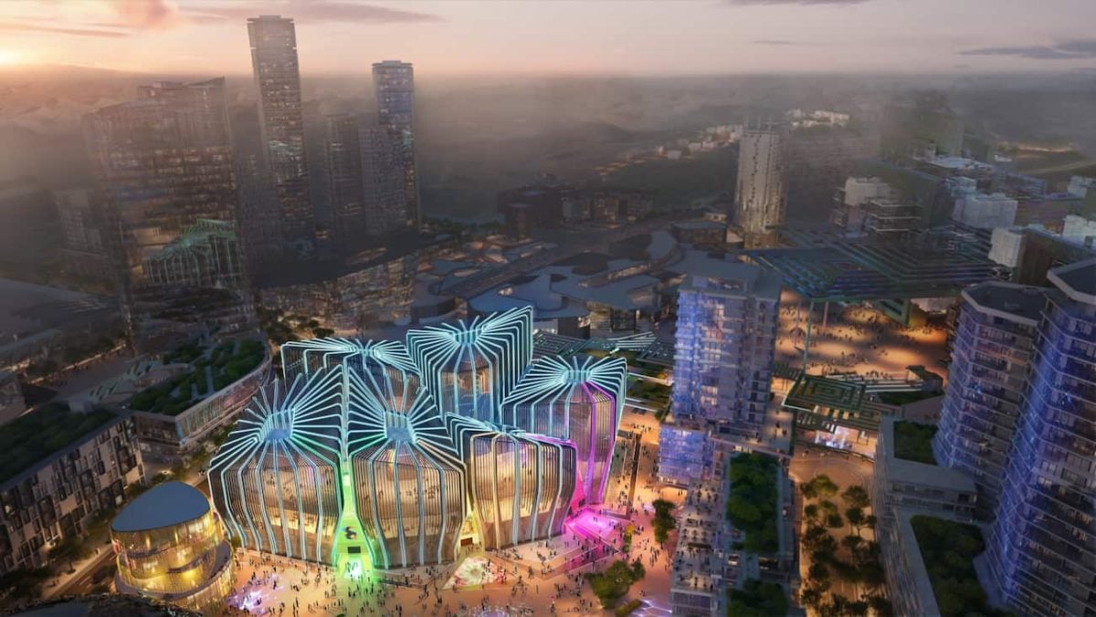 Concept art for the Esports World Cup 2024 in Riyadh.