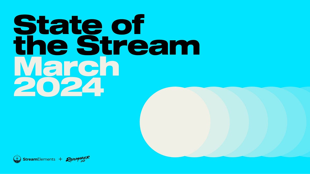 State of the Stream for March 2024: Twitch remains steady QoQ, Gaules is back on the throne, and Supermarket Simulator soars | by Chase | Apr, 2024 | StreamElements