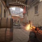 Zmieniaj celownik w CS2 i awansuj na wyższy poziom. AK47 firing on banana on Inferno in CS2