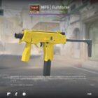Yellow-themed Counter Strike 2 skins featuring Hand Wraps Caution, Negev Power Loader, Talon Knife Tiger Tooth, M4A4 Buzz Kill, and AK-47 Fuel Injector