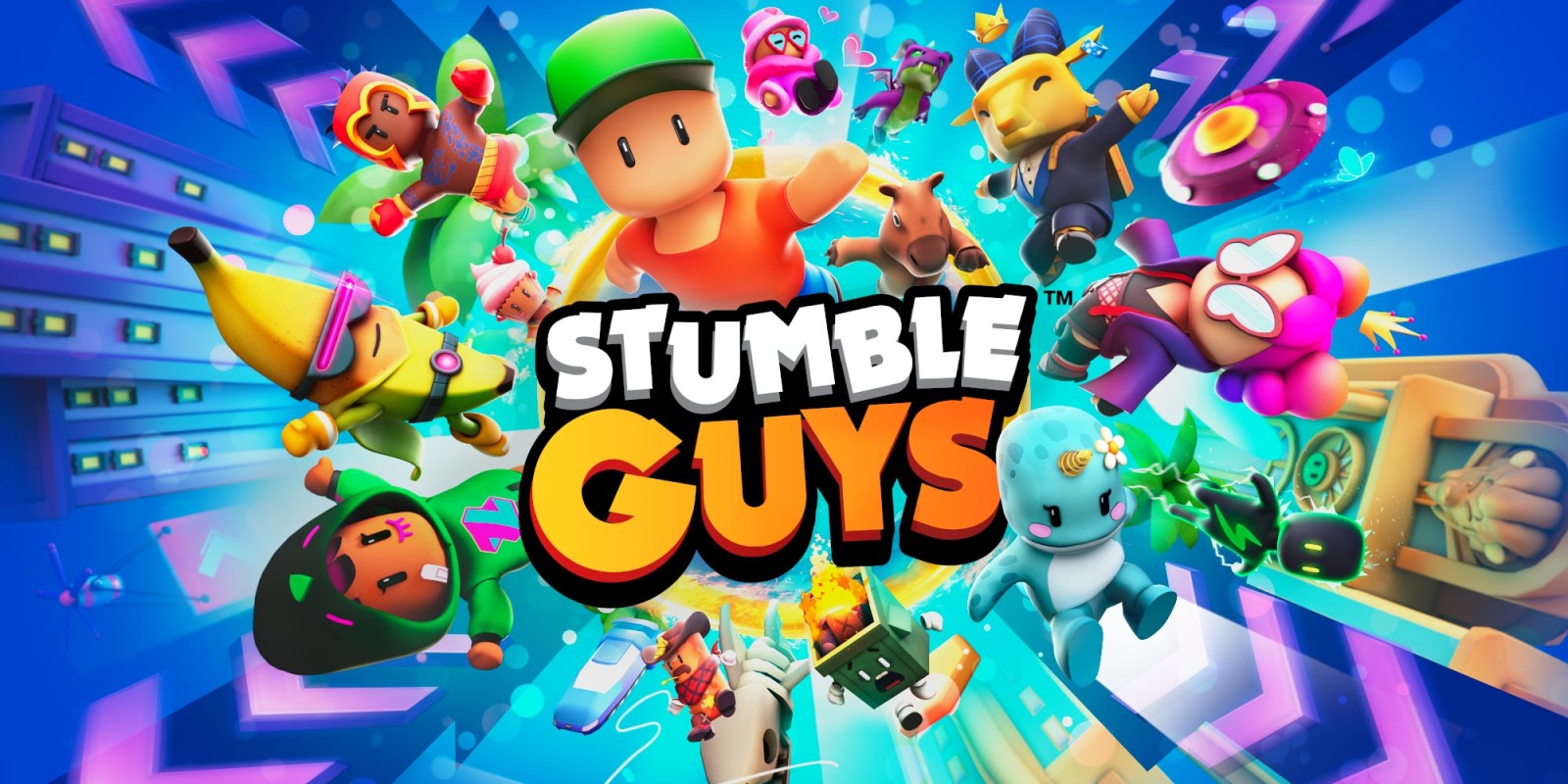 Rozgrywka w Stumble Guys Switch