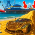 Odkrycie rzadkiego złotego samochodu w GTA 5 (ukryj i szukaj) Creo Gaming
