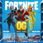 An infographic detailing upcoming content for Fortnite OG Season 7