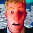 Fortnite: Nowa aktualizacja wprowadza płatny system gry, a recenzji jest coraz więcej. Jonesy looking shocked in front of V-Bucks
