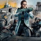 Image of Call of Duty players holding weapons while travelling in small boat