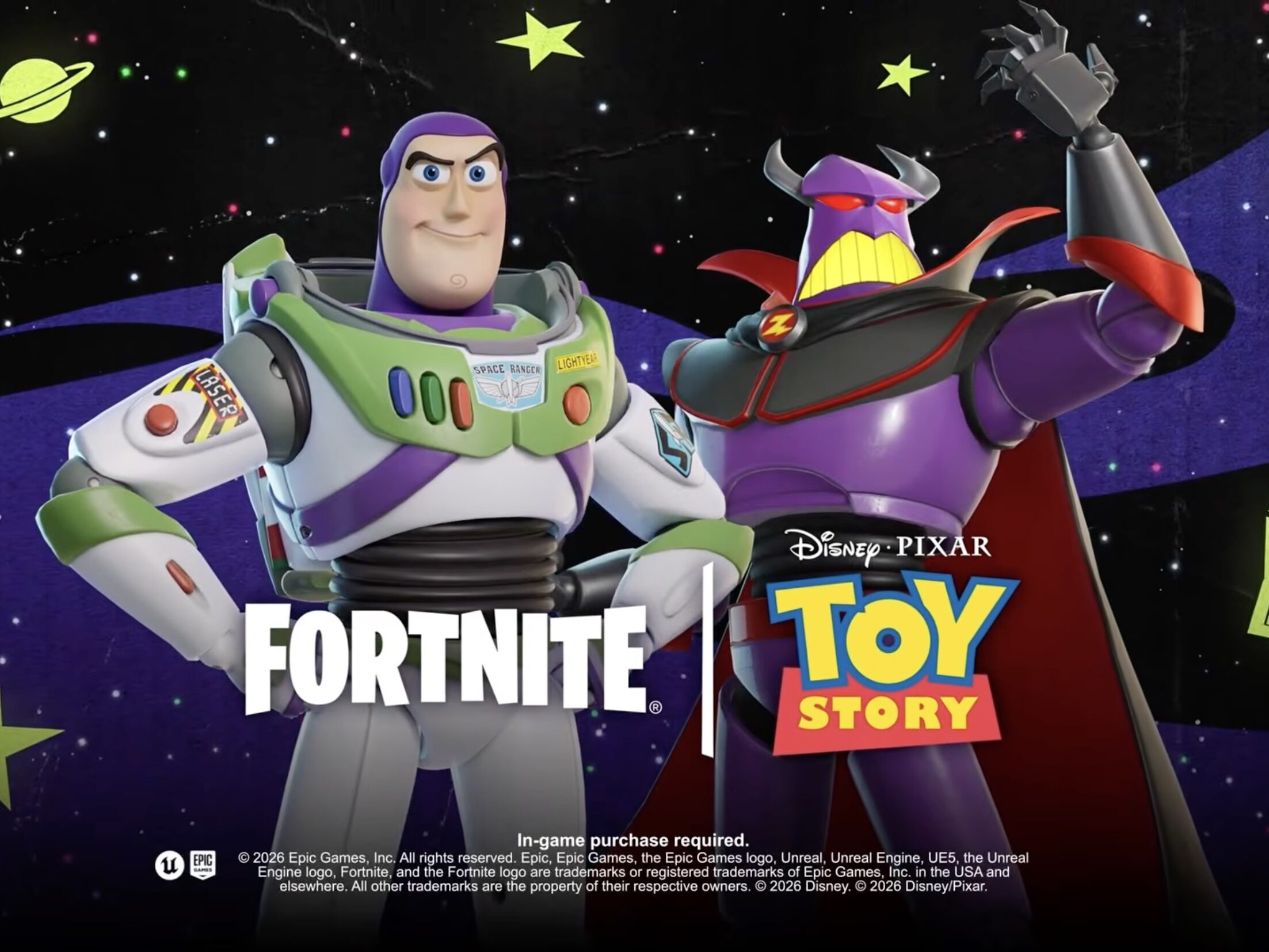 Buzz Lightyear & Emperor Zurg Now Available in Fortnite